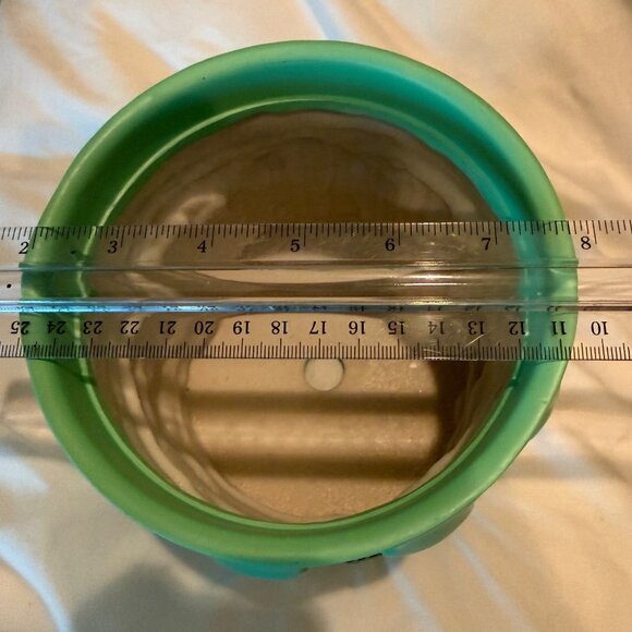 3D Resin Frog Planter Pot Lotus & Lily Pad Whimsical Home Or Garden Décor - Picture 5 of 6